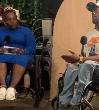 Breezy, owner of Breezy's Closet during an outreach program